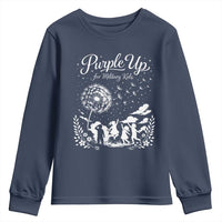 Purple Up For Military Kids Dandelion Inspirational Youth Sweatshirt Month of the Military Child Awareness Brat Support