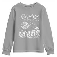 Purple Up For Military Kids Dandelion Inspirational Youth Sweatshirt Month of the Military Child Awareness Brat Support