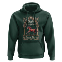Derby Passion Runs Deep Elegant Horse Racing Hoodie Vintage Gothic Arch Equestrian Thoroughbred Lover
