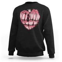 Retro 70s 80s Sweatshirt Get Your Glow On GLow Party Retro 70s 80s Graffiti Heart Shape - Wonder Print Shop