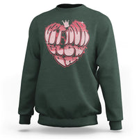 Retro 70s 80s Sweatshirt Get Your Glow On GLow Party Retro 70s 80s Graffiti Heart Shape - Wonder Print Shop