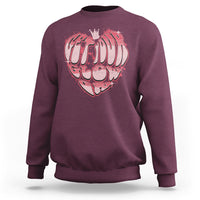 Retro 70s 80s Sweatshirt Get Your Glow On GLow Party Retro 70s 80s Graffiti Heart Shape - Wonder Print Shop