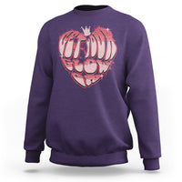 Retro 70s 80s Sweatshirt Get Your Glow On GLow Party Retro 70s 80s Graffiti Heart Shape - Wonder Print Shop