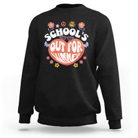 Summer Break Sweatshirt Retro Last Day of School's Out For Summer Teacher Boys Girls - Wonder Print Shop