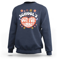 Summer Break Sweatshirt Retro Last Day of School's Out For Summer Teacher Boys Girls - Wonder Print Shop