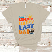 Summer Break T Shirt Happy Last Day of School Teacher Student Hello Summer - Wonder Print Shop