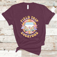 Summer Break T Shirt Field School Trip Anyone Groovy School Bus Driver Hippie Bus - Wonder Print Shop