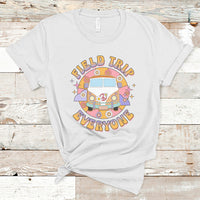 Summer Break T Shirt Field School Trip Anyone Groovy School Bus Driver Hippie Bus - Wonder Print Shop