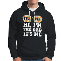 Funny Dad Hoodie Fathers Day Its Me Hi I'm The Dad Its Me Mens Glasses Retro - Wonder Print Shop