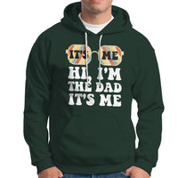 Funny Dad Hoodie Fathers Day Its Me Hi I'm The Dad Its Me Mens Glasses Retro - Wonder Print Shop