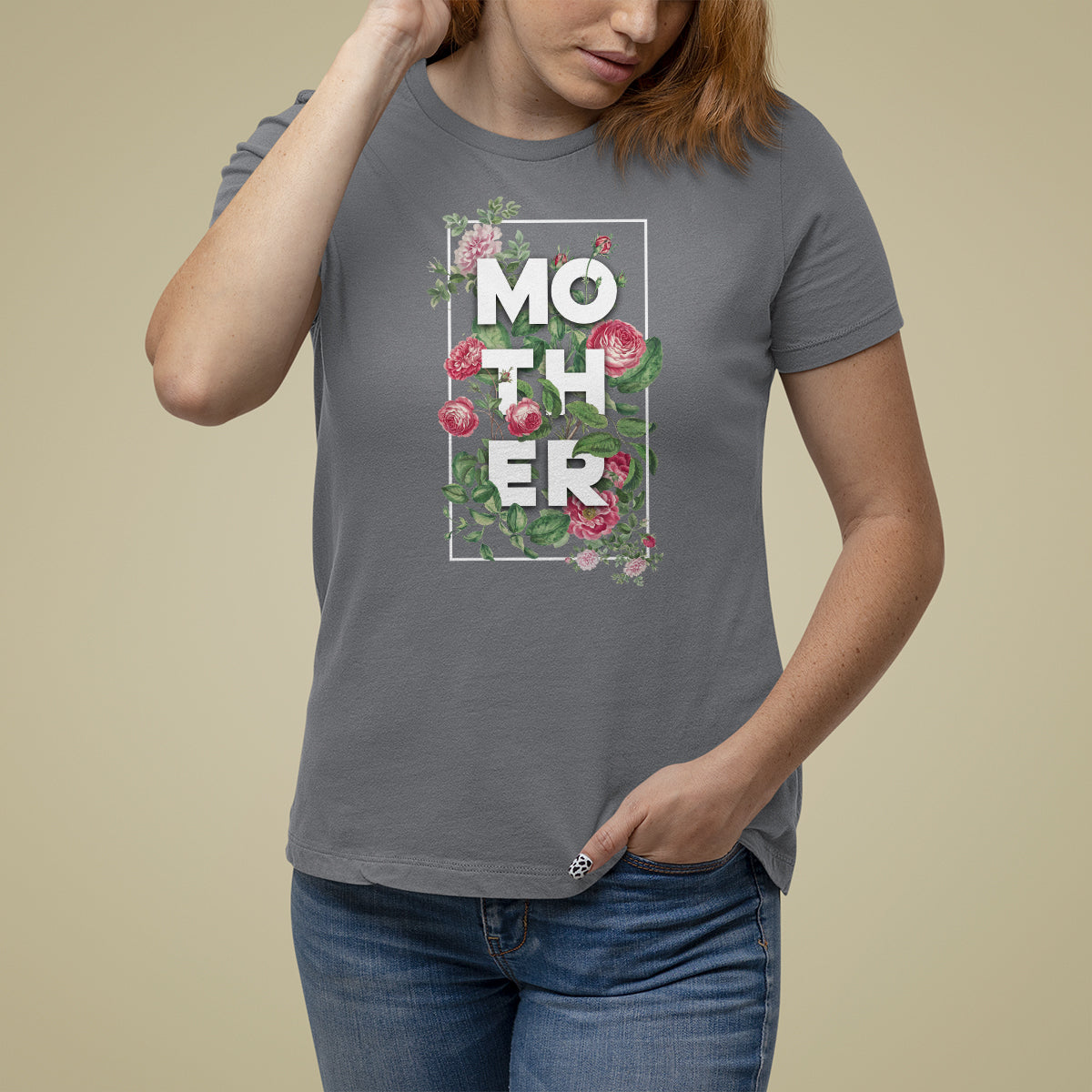 Mother's Day T Shirt For Women Mother's Day Everyday Mom Mother Flower Carnations for Mama - Wonder Print Shop