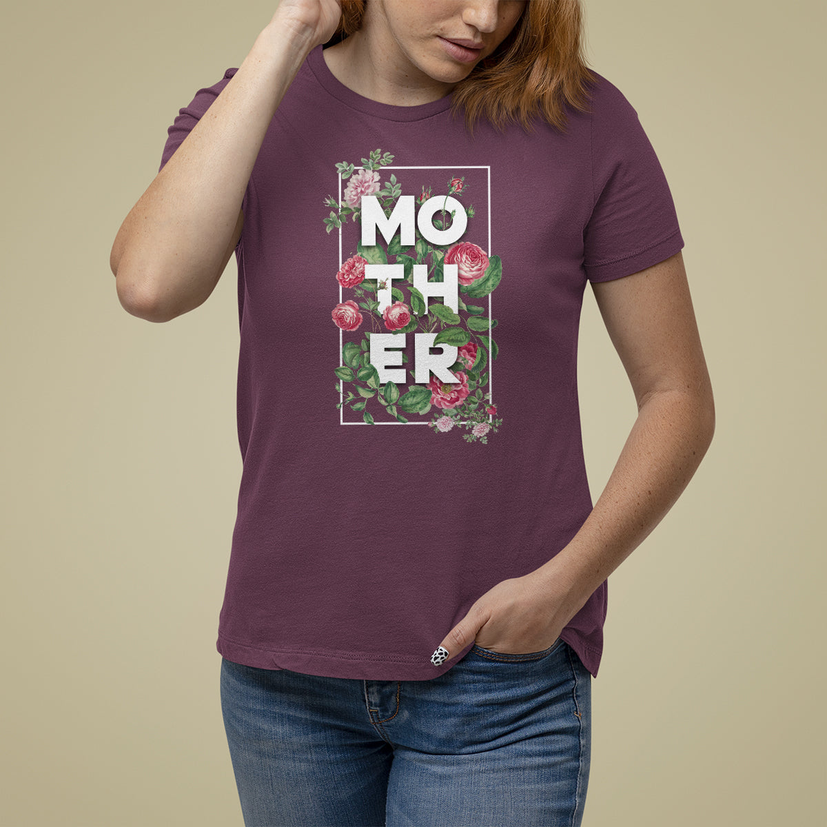 Mother's Day T Shirt For Women Mother's Day Everyday Mom Mother Flower Carnations for Mama - Wonder Print Shop