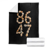 86 47 Seashell Subtle Summer Coastal Graphic Throw Blanket Viral Beach Walk Political Satire