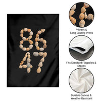 86 47 Seashell Subtle Summer Coastal Graphic Garden Flag Viral Beach Walk Political Satire