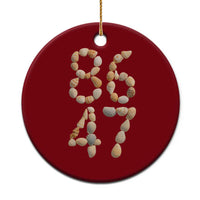 86 47 Seashell Subtle Summer Coastal Graphic Ceramic Ornament Viral Beach Walk Political Satire
