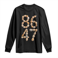 86 47 Seashell Subtle Summer Coastal Graphic Long Sleeve Shirt Viral Beach Walk Political Satire