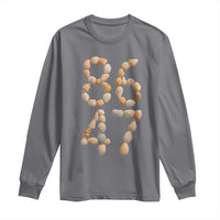 86 47 Seashell Subtle Summer Coastal Graphic Long Sleeve Shirt Viral Beach Walk Political Satire