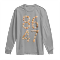 86 47 Seashell Subtle Summer Coastal Graphic Long Sleeve Shirt Viral Beach Walk Political Satire
