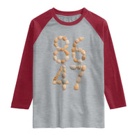 86 47 Seashell Subtle Summer Coastal Graphic Raglan Shirt Viral Beach Walk Political Satire