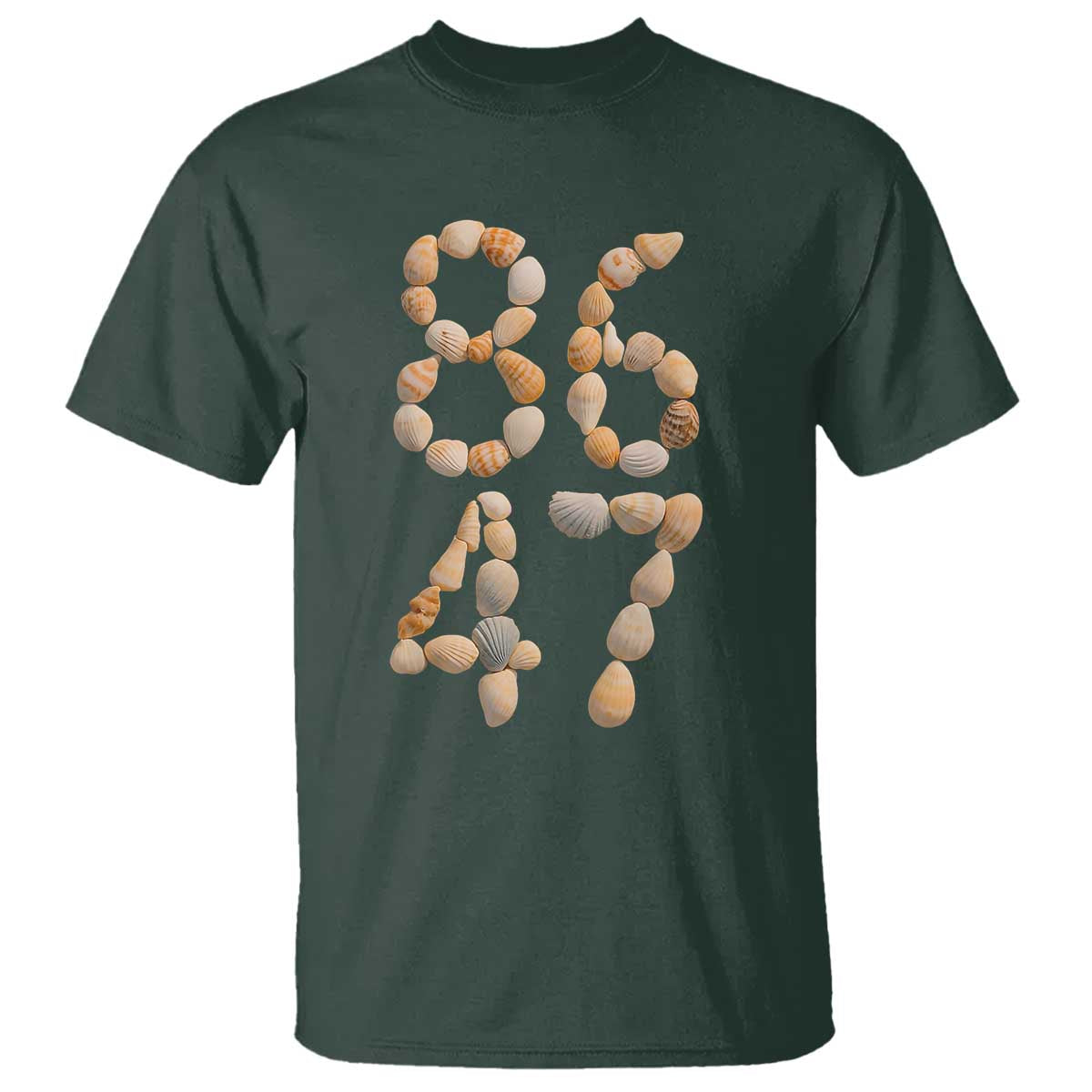 86 47 Seashell Subtle Summer Coastal Graphic T Shirt Viral Beach Walk Political Satire