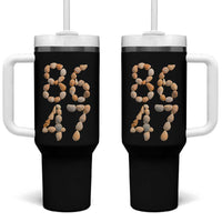 86 47 Seashell Subtle Summer Coastal Graphic Tumbler With Handle Viral Beach Walk Political Satire