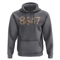 86 47 Seashell Beach Walk Graphic Hoodie Subtle Coastal Summer Political Satire