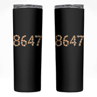 86 47 Seashell Beach Walk Graphic Skinny Tumbler Subtle Coastal Summer Political Satire