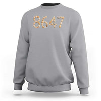86 47 Seashell Beach Walk Graphic Sweatshirt Subtle Coastal Summer Political Satire