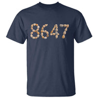 86 47 Seashell Beach Walk Graphic T Shirt Subtle Coastal Summer Political Satire