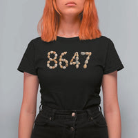 86 47 Seashell Beach Walk Graphic T Shirt For Women Subtle Coastal Summer Political Satire