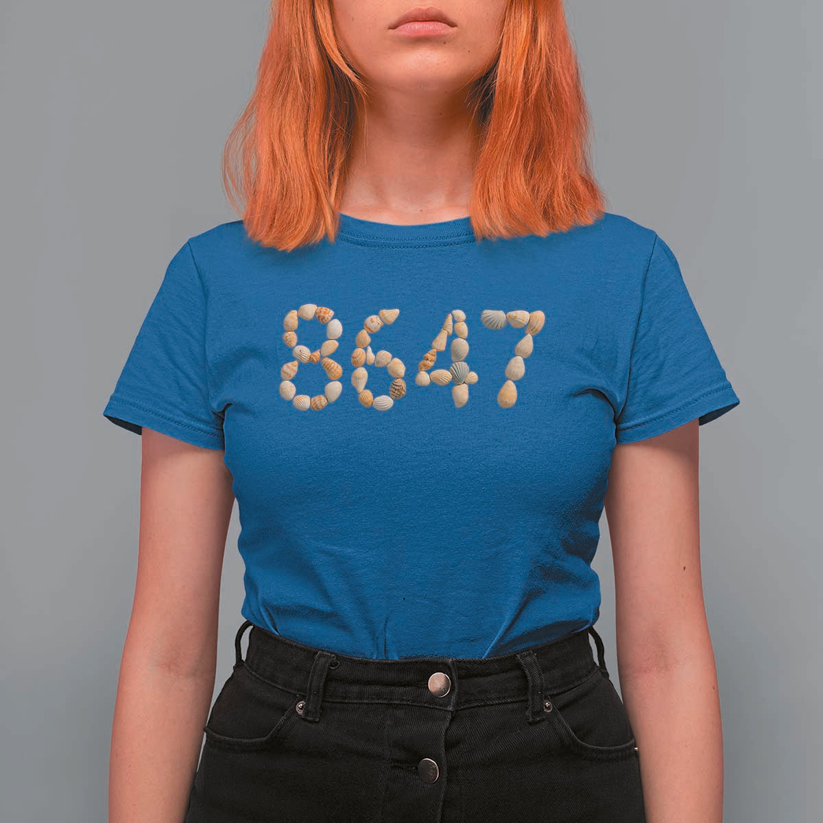 86 47 Seashell Beach Walk Graphic T Shirt For Women Subtle Coastal Summer Political Satire
