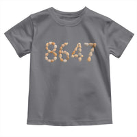 86 47 Seashell Beach Walk Graphic Toddler T Shirt Subtle Coastal Summer Political Satire