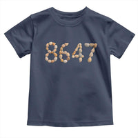 86 47 Seashell Beach Walk Graphic Toddler T Shirt Subtle Coastal Summer Political Satire