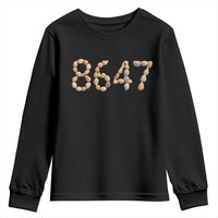 86 47 Seashell Beach Walk Graphic Youth Sweatshirt Subtle Coastal Summer Political Satire