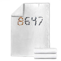 86 47 Seashell Graphic Subtle Summer Coastal Throw Blanket Viral 2026 Beach Walk Political Satire
