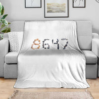 86 47 Seashell Graphic Subtle Summer Coastal Throw Blanket Viral 2026 Beach Walk Political Satire