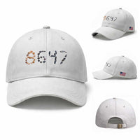 86 47 Seashell Graphic Subtle Summer Coastal Baseball Cap Viral 2026 Beach Walk Political Satire