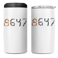 86 47 Seashell Graphic Subtle Summer Coastal 4 in 1 Can Cooler Tumbler Viral 2026 Beach Walk Political Satire