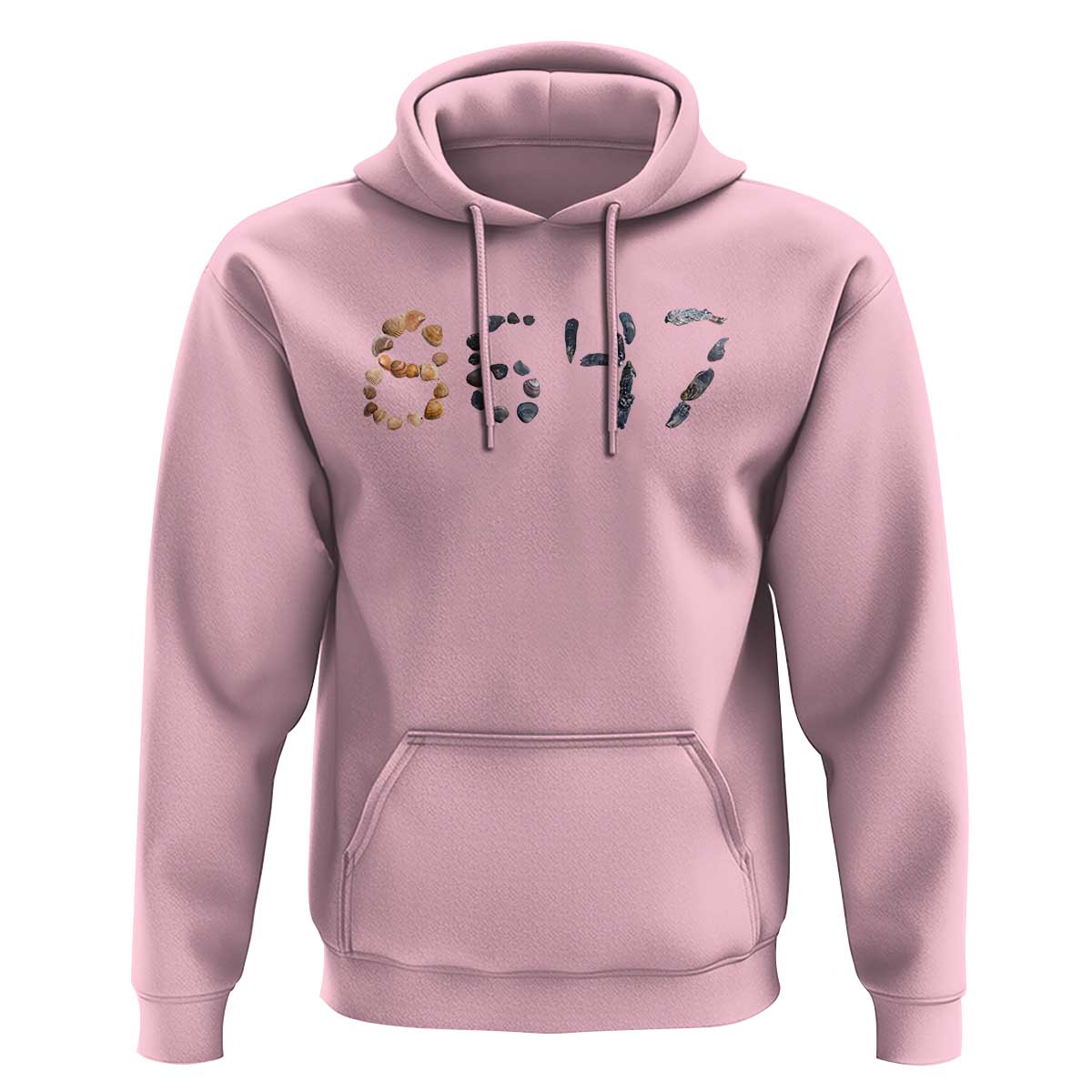86 47 Seashell Graphic Subtle Summer Coastal Hoodie Viral 2026 Beach Walk Political Satire