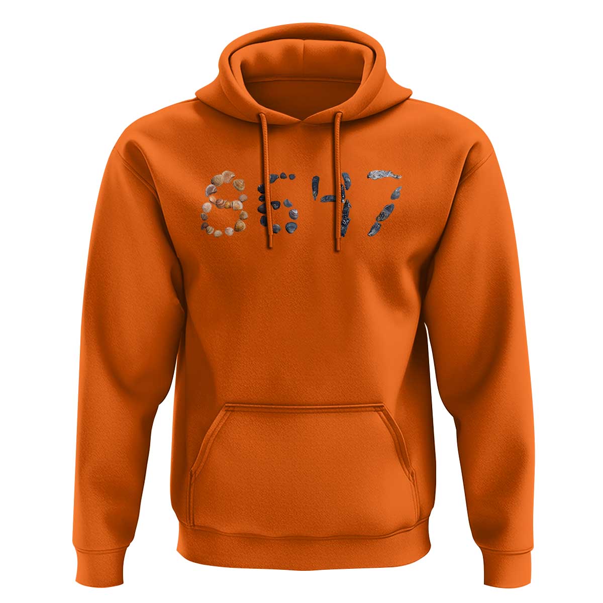 86 47 Seashell Graphic Subtle Summer Coastal Hoodie Viral 2026 Beach Walk Political Satire