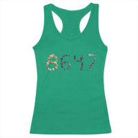 86 47 Seashell Graphic Subtle Summer Coastal Racerback Tank Top Viral 2026 Beach Walk Political Satire