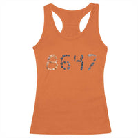 86 47 Seashell Graphic Subtle Summer Coastal Racerback Tank Top Viral 2026 Beach Walk Political Satire