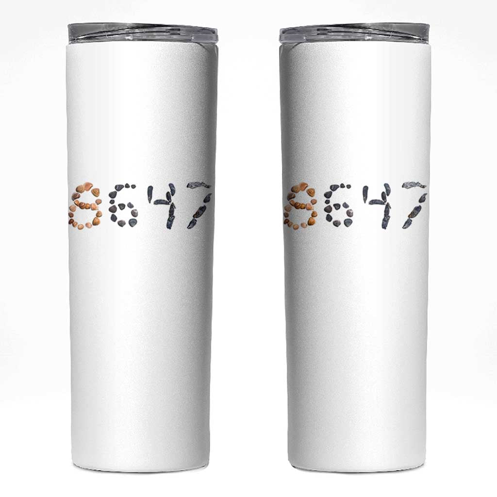 86 47 Seashell Graphic Subtle Summer Coastal Skinny Tumbler Viral 2026 Beach Walk Political Satire