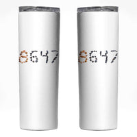 86 47 Seashell Graphic Subtle Summer Coastal Skinny Tumbler Viral 2026 Beach Walk Political Satire