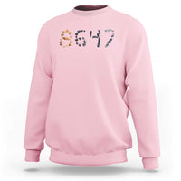 86 47 Seashell Graphic Subtle Summer Coastal Sweatshirt Viral 2026 Beach Walk Political Satire