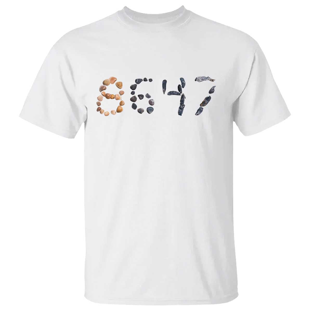 86 47 Seashell Graphic Subtle Summer Coastal T Shirt Viral 2026 Beach Walk Political Satire