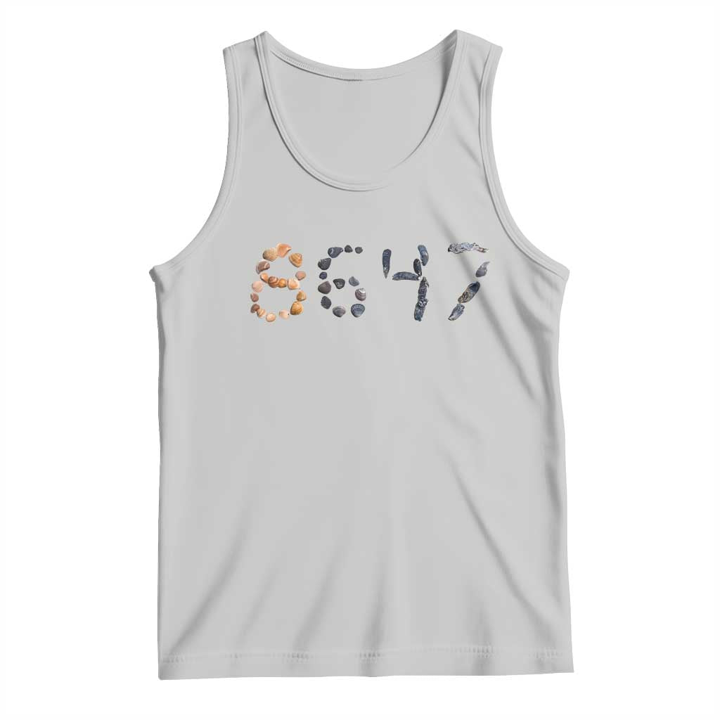 86 47 Seashell Graphic Subtle Summer Coastal Tank Top Viral 2026 Beach Walk Political Satire