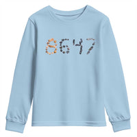 86 47 Seashell Graphic Subtle Summer Coastal Youth Sweatshirt Viral 2026 Beach Walk Political Satire