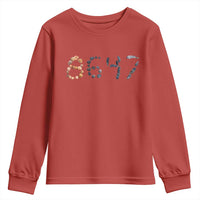86 47 Seashell Graphic Subtle Summer Coastal Youth Sweatshirt Viral 2026 Beach Walk Political Satire