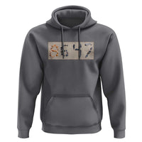 86 47 Seashell Beach Sand Graphic Hoodie Subtle Coastal Summer Political Satire